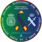 Logo de la Plataforma de Policías Nacionales y Guardias Civiles - Mismo Trabajo Misma Jubilación