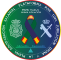 Logo de la Plataforma de Policías Nacionales y Guardias Civiles - Mismo Trabajo Misma Jubilación