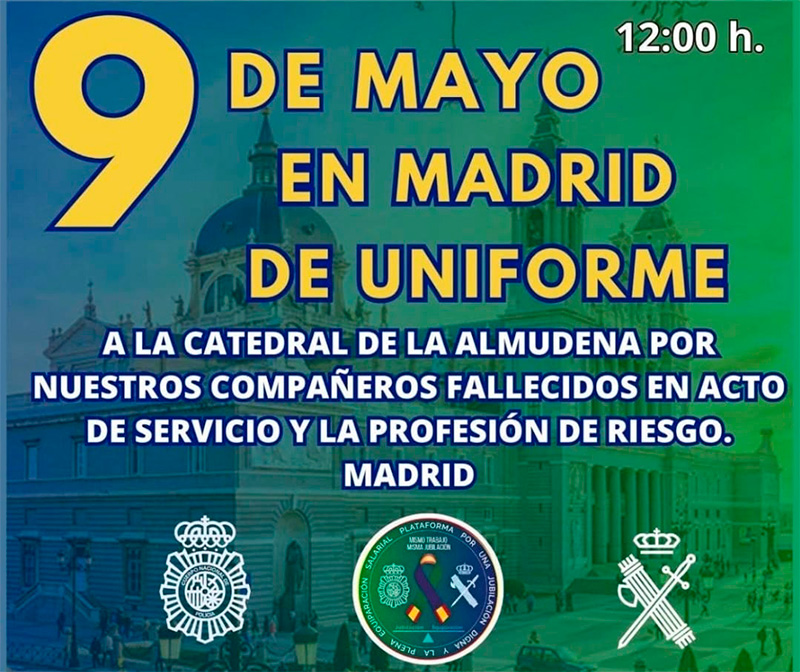 9 de mayo en Madrid de Uniforme.